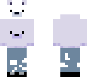 white bear chilling