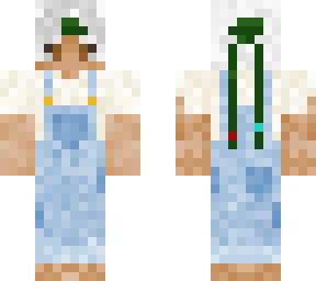 blue overalls boy