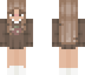 brown strawberry sweater