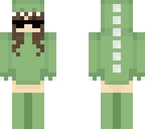 dino girl but with glasses