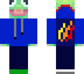 frog wearing a firemerch hoodie (contest entry)