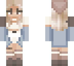 girl baby blue aesthetic