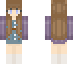 girl in blue dress