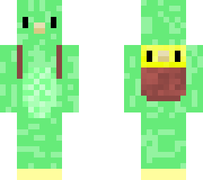 green bird