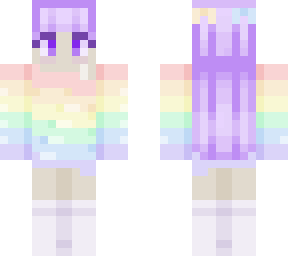 rainbow pastel girl