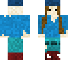 the blue girl