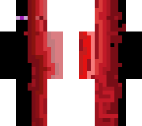 black and red ender man