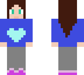 cute girl in causal outfit (feel free to edit hair,skin, color.ect