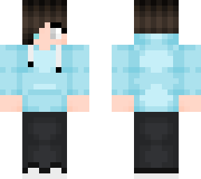 girl with blue hoodie