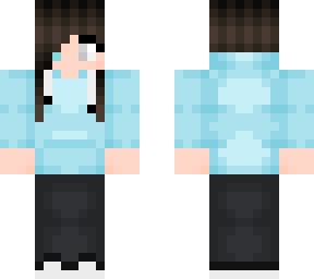 girl with blue hoodie