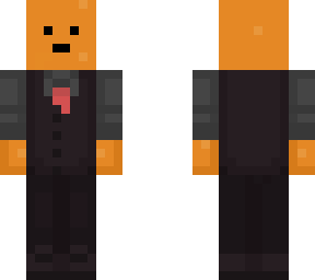 orange man in a suit