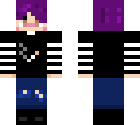 purple hair person