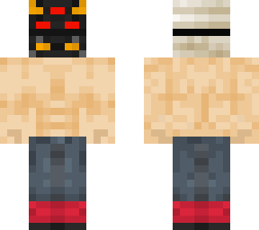 ripped oni mask