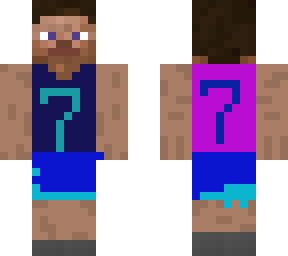 Steve Jersey Number 7 | Minecraft Skin