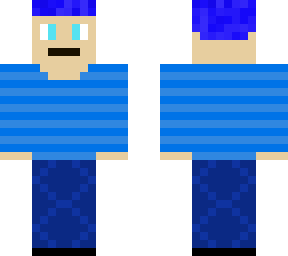 a guy that like the color blue