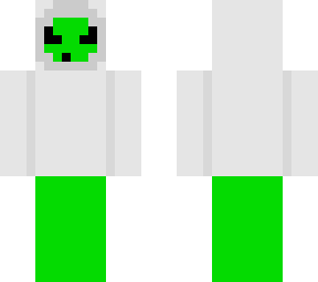 alien in white hoodie