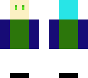 blue man green man