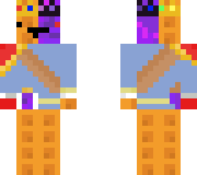corrupted  king waffle red cape