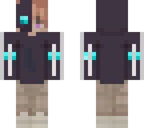 cyan and purple