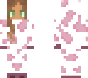 pink cow skin girl