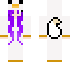 purpel wolf girl with avian origin