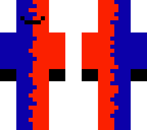 red and blue