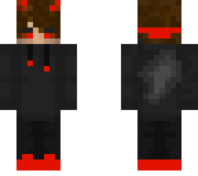 Black And Red Boy Minecraft Skins