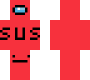 amogus but red (not white)