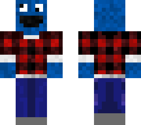 flannel cookie monster