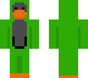 green club penguin (creeper colors)