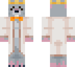 lab rat w a crown | Minecraft Skin