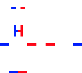 only for h letter in white
