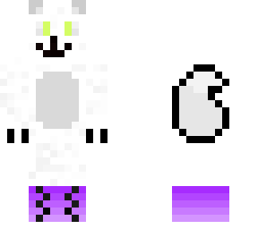 purpel wolf girl with feline origin (sisters)