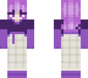 purple haired girl
