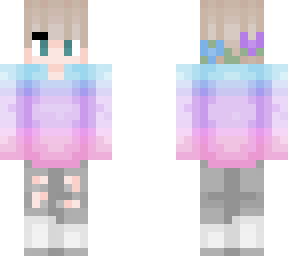 rainbow sweatshirt w/ flower crown