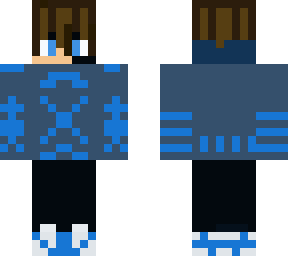 Blue black man | Minecraft Skin