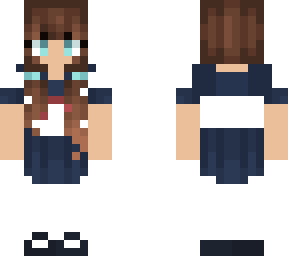 Brunette schoolgirl | Minecraft Skin