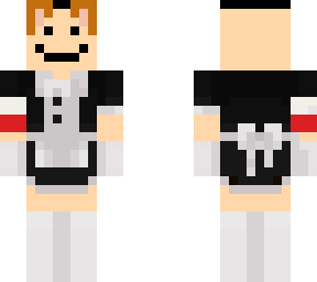 catass in maid suit with polish thingy thing