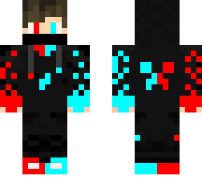 cyan and red cool boy