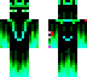 lime ender man king. iner layer normal outer king