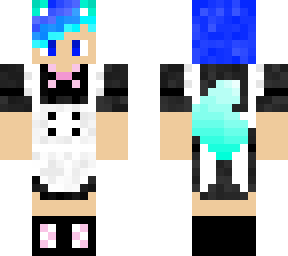maid dress seafoam panda