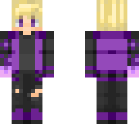 blonde enderman boy in varsity jacket