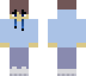blue hoodie boy