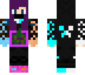 fire-ice minecraft skin