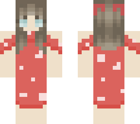 girl in mushroom dress