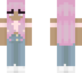girl with pink hair