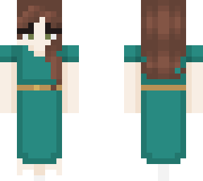 green dress