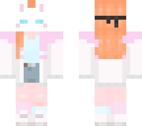 pastel bunny girl