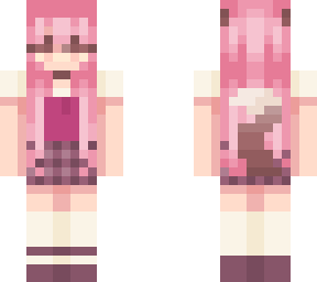 pink academic wolf girl