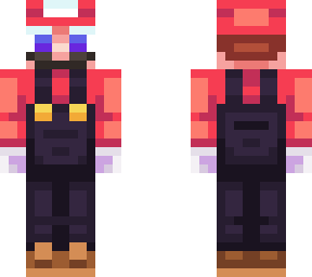 + - mario red with black - +